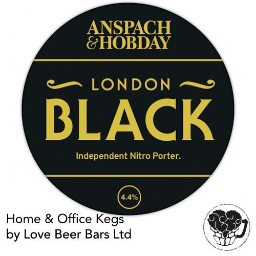 Anspach & Hobday - London Black - 4.4% Porter - 30L Keg (53 Pints) - S-Type