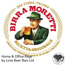 Birra Moretti - 4.6% Brewlock Lager - 20L Keg (35 Pints)