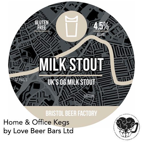 Bristol Beer Factory - Milk Stout - 4.5% Stout - 30L Keg (53 Pints) - S-Type