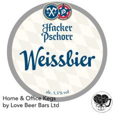 Hacker-Pschorr - Weissbier - 5.5% Lager - 30L Keg (53 Pints) - A-Type