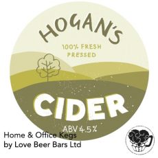 Hogan's - Draught Cider - 4.5% Cider - 50L Keg (88 Pints) - S-Type
