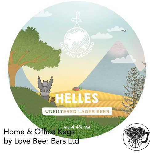Lost & Grounded - Helles- 4.4% Lager - 30L Keg (53 Pints) - S-Type