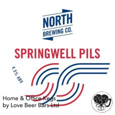 Northern Brewing - Springwell Pils - 4.5% Lager - 50L Keg (88 Pints) - S-Type