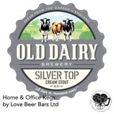 Old Dairy – Silver Top – 4.5% Stout – 30L KeyKeg (53 Pints) – KK-Type
