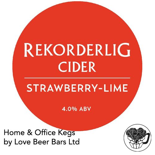 Rekorderlig - Strawberry & Lime - 4.0% Cider - 30L Keg (53 Pints) - G-Type
