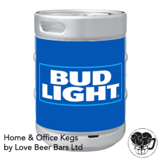 Bud Light - 3.5% Lager - 50L Keg (88 Pints) - G-Type