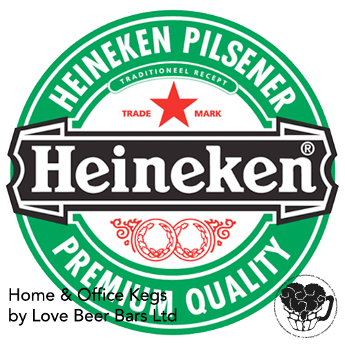 Heineken - 5.0% Lager - 50L Keg (88 Pints) - S-Type
