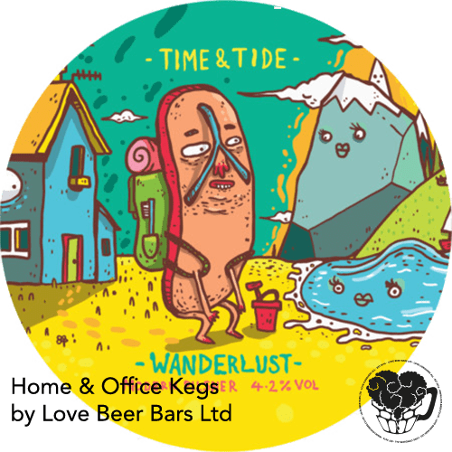 Time & Tide - Wanderlust - 4.2% Lager - 30L Keg (KeyKeg) (53 Pints) - KK-Type