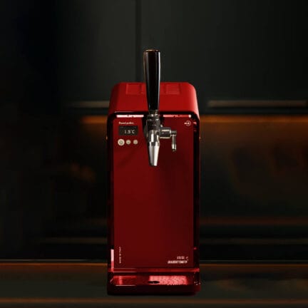 Draughtsmith Studio Tap25 Black - Draught Beer Machine For Home or Office - Red