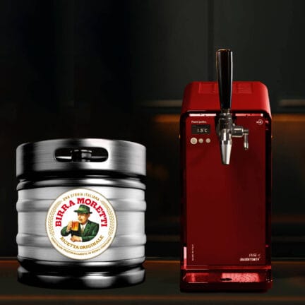 Draughtsmith Studio Machine - Tap25 - Red - Birra Moretti Bundle